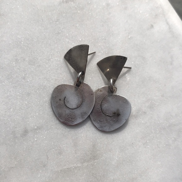 Vintage hand made drop earrings - Picture 5 of 5